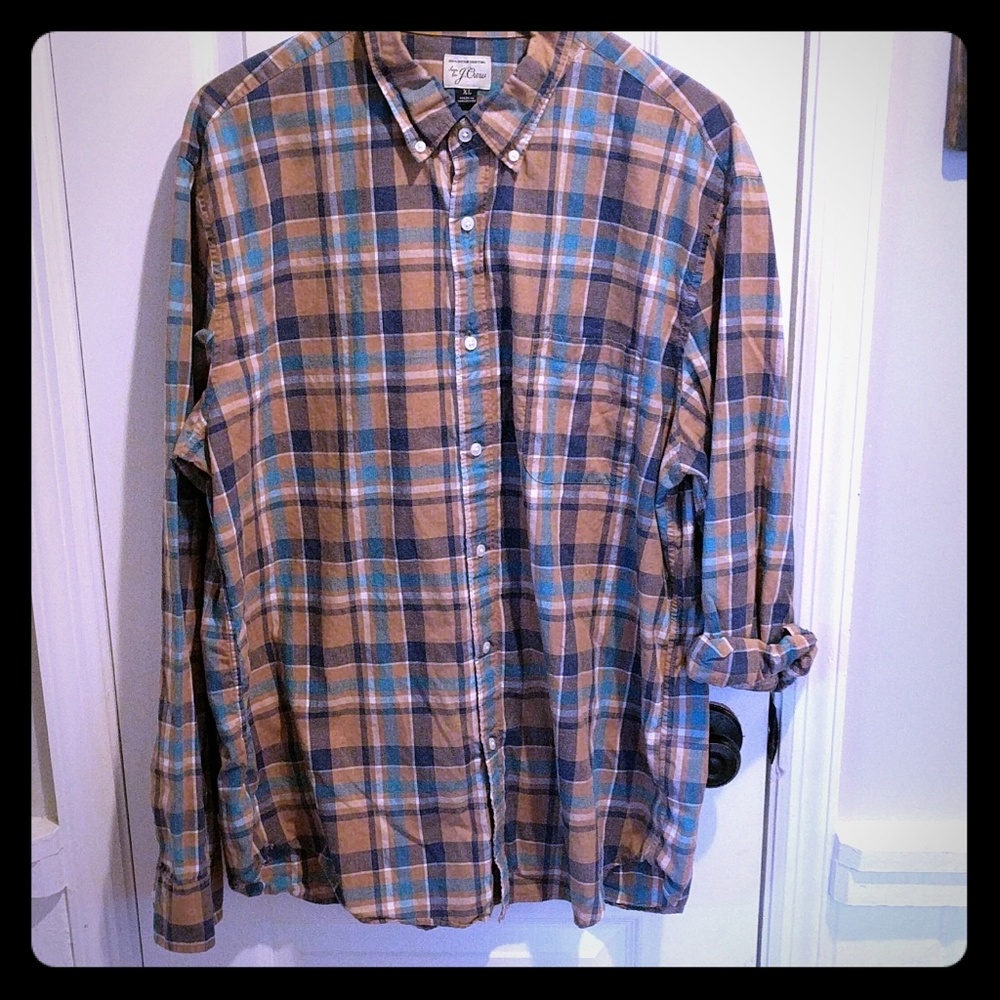 J.Crew classic fit extra large plaid button-up